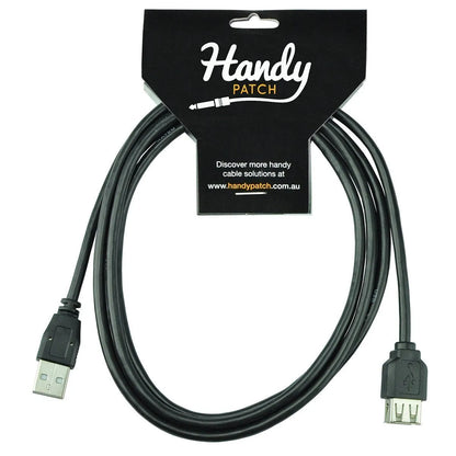 Handy Patch H-UEX-1.8 USB Extension Cable 1.8m A Male to A Female Double Shielded Type 2.0