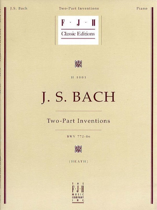 Bach - Two Part Inventions Book