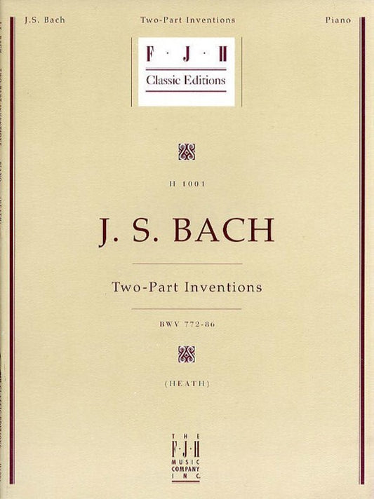 Bach - Two Part Inventions Book