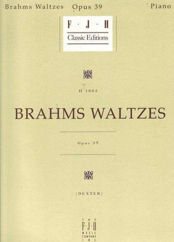 Waltzes Op 39 (Softcover Book)