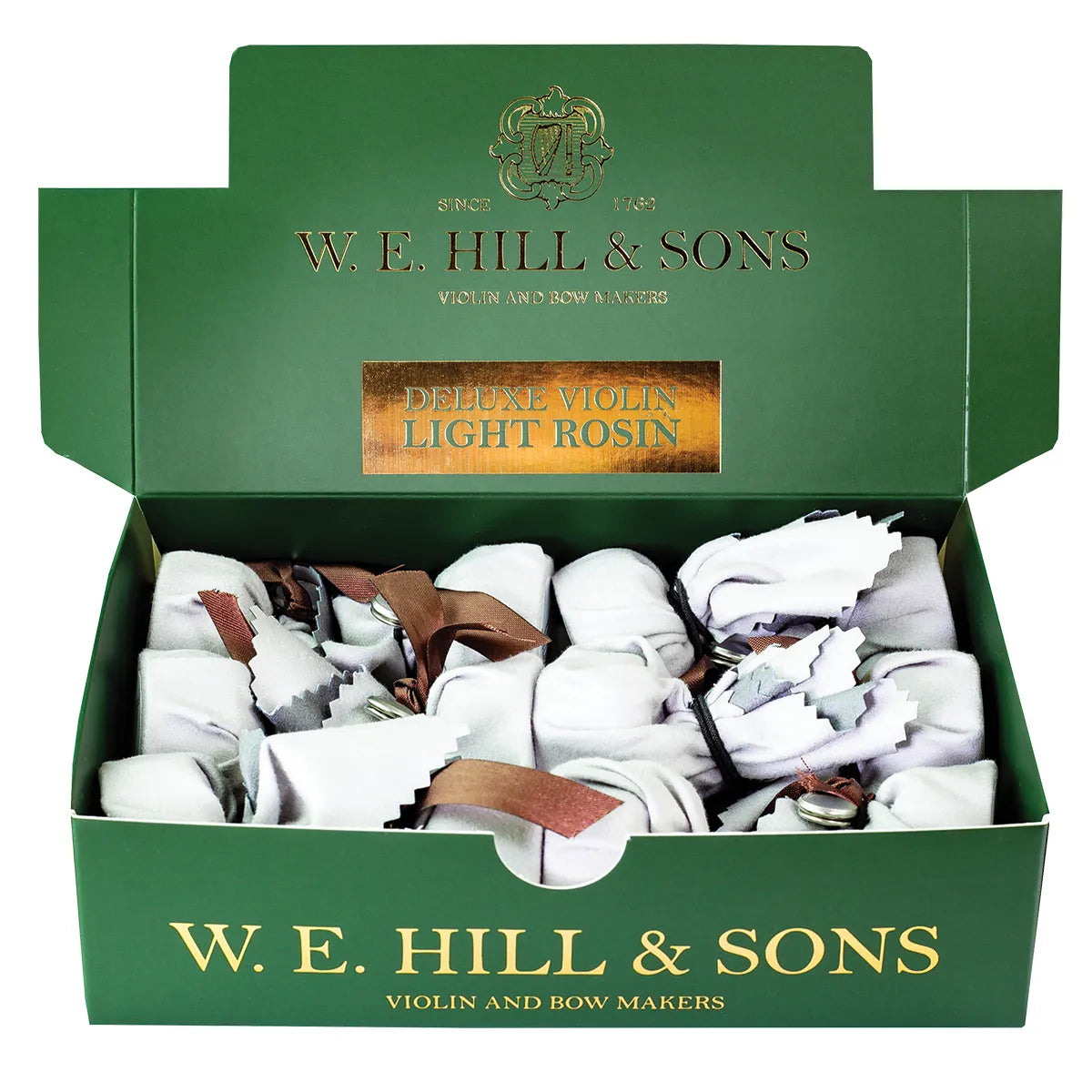 W.E. Hill & Sons 1470M Light Violin Rosin - Standard Size, Round Cake on Velveteen Cloth — view 6