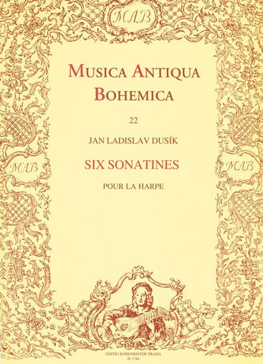 Dusik - 6 Sonatinas For Harp (Softcover Book) Book