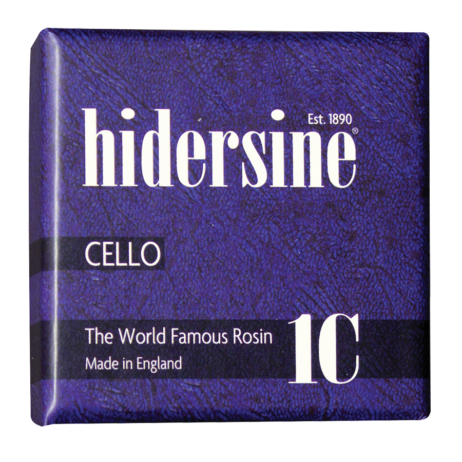 Hidersine 1C Cello Rosin - Large Light Amber Cake, Grip Profile #4, 30g, Artisanal Hand-Mixed, Suitable for All Players, Made in England