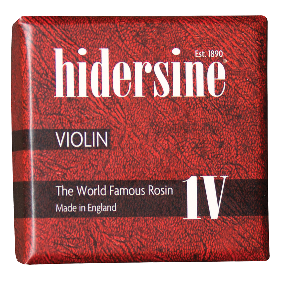 Hidersine Clear Violin Rosin - Light Amber - Large Size - 30g - Suitable for All Players - Grip Profile #4 - Made in England
