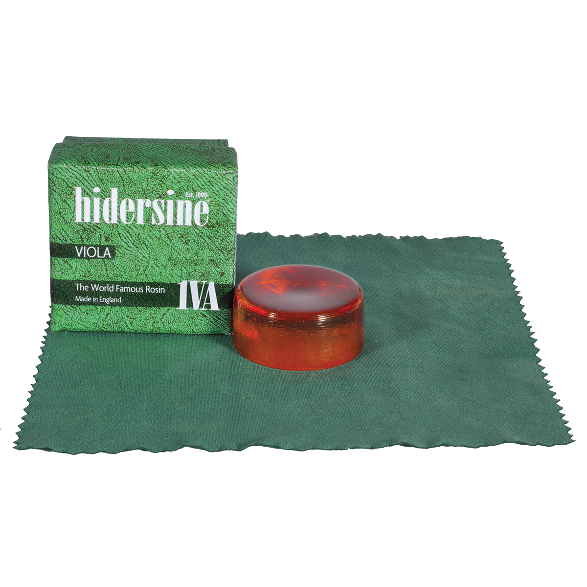 Hidersine 1VA Clear Viola Rosin - Light, Large Size, 30g, Hand-Mixed, Grip Profile #5, Made in England — view 2