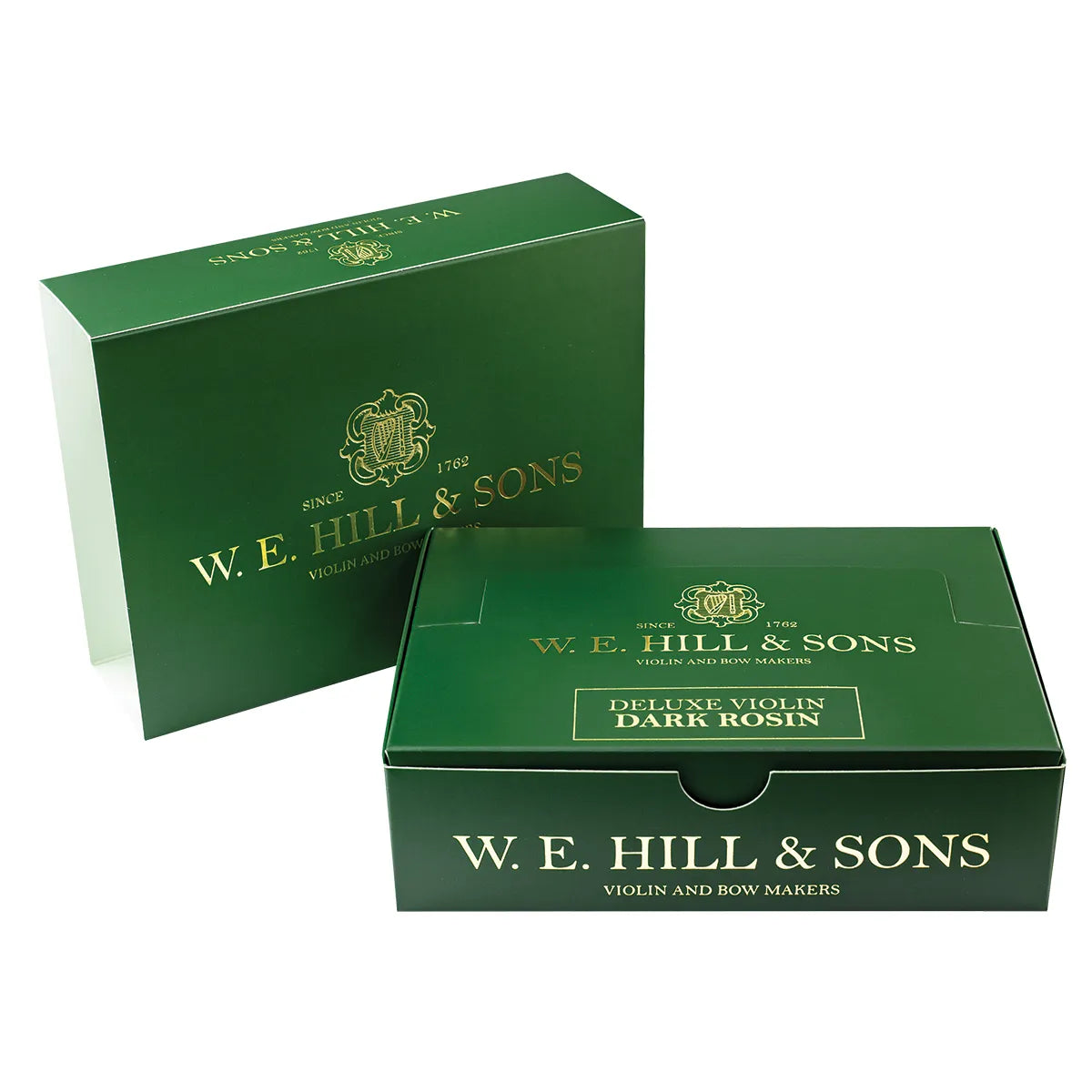 W.E. Hill & Sons 2064M Standard Dark Violin Rosin Round Cake on Velveteen Cloth — view 5