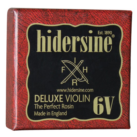 Hidersine Deluxe Dark Violin Rosin - Large 30g - GPR #6 - Hand-Mixed, Hand-Poured - Made in England
