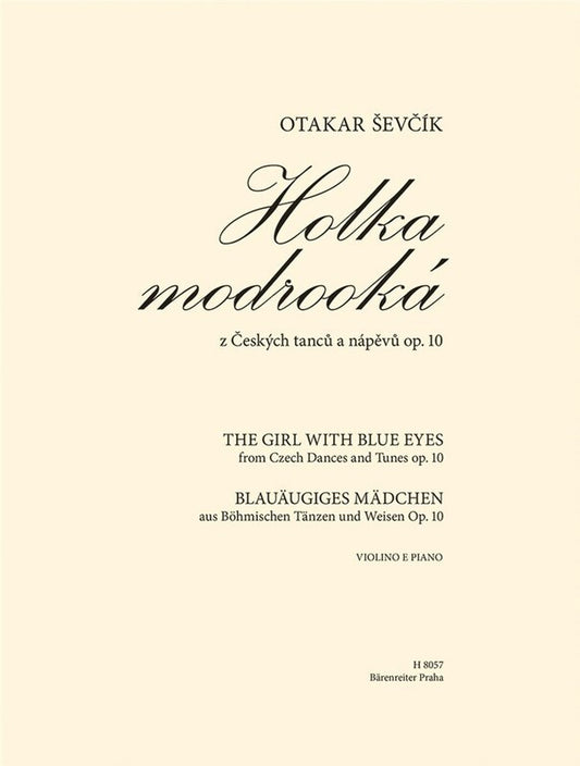 Sevcik - The Girl With Blue Eyes For Violin/Piano Softcover Book (Violin)
