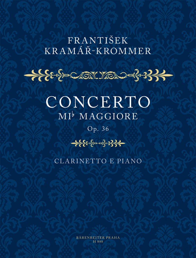 Krommer: Concerto in E Flat, Op. 36 — Clarinet & Piano (Barenreiter)