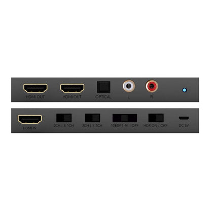 HDMI 1:2 splitter with scaler and audio downmix HDANYWHERE — view 3