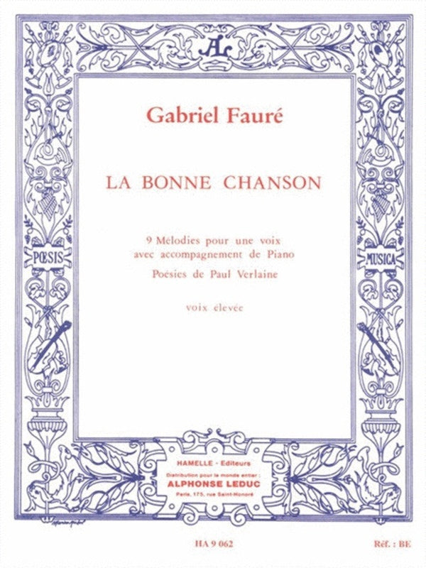 La Bonne Chanson Op 61 High Voice/Piano