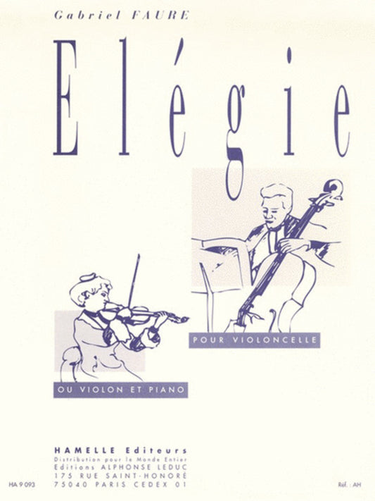 Elegie Op 24 Violin(Vlc)/Pf Book Book