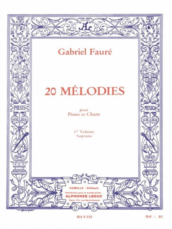 20 Melodies Vol 1 High Voice/Piano