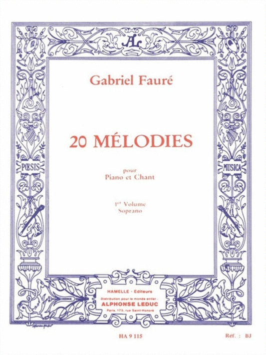 20 Melodies Vol 1 High Voice/Piano