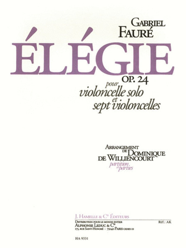 Elegie Op 24 Cello