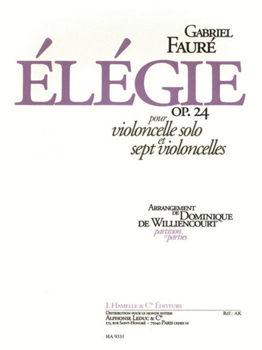 Elegie Op 24 Cello