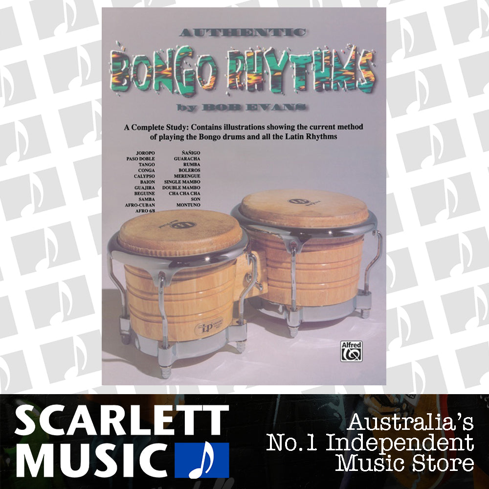 Authentic Bongo Rhythms Percussion Sheet Music — view 2