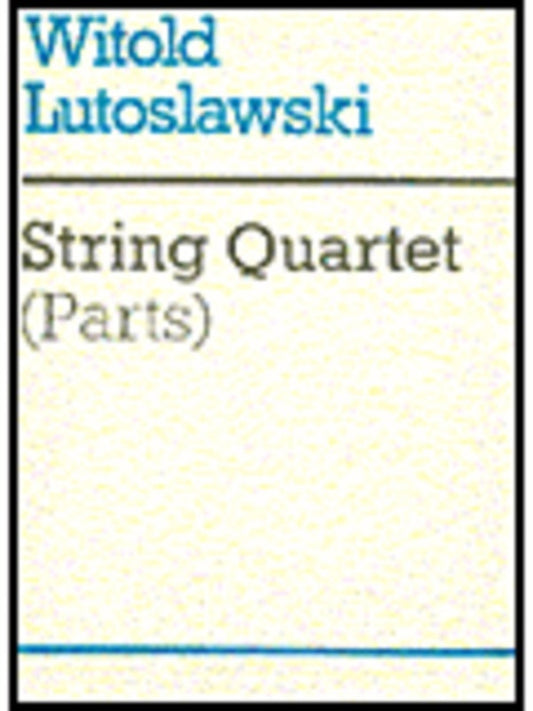 Lutoslawski String Quartet (Parts) Book