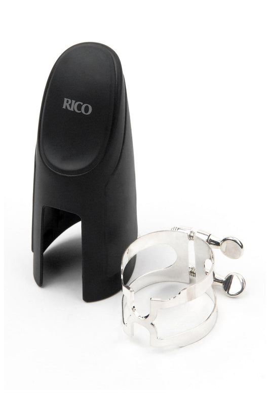 H-Ligature & Cap, Bass Clarinet for Selmer-style Mouthpieces, Silver-plated