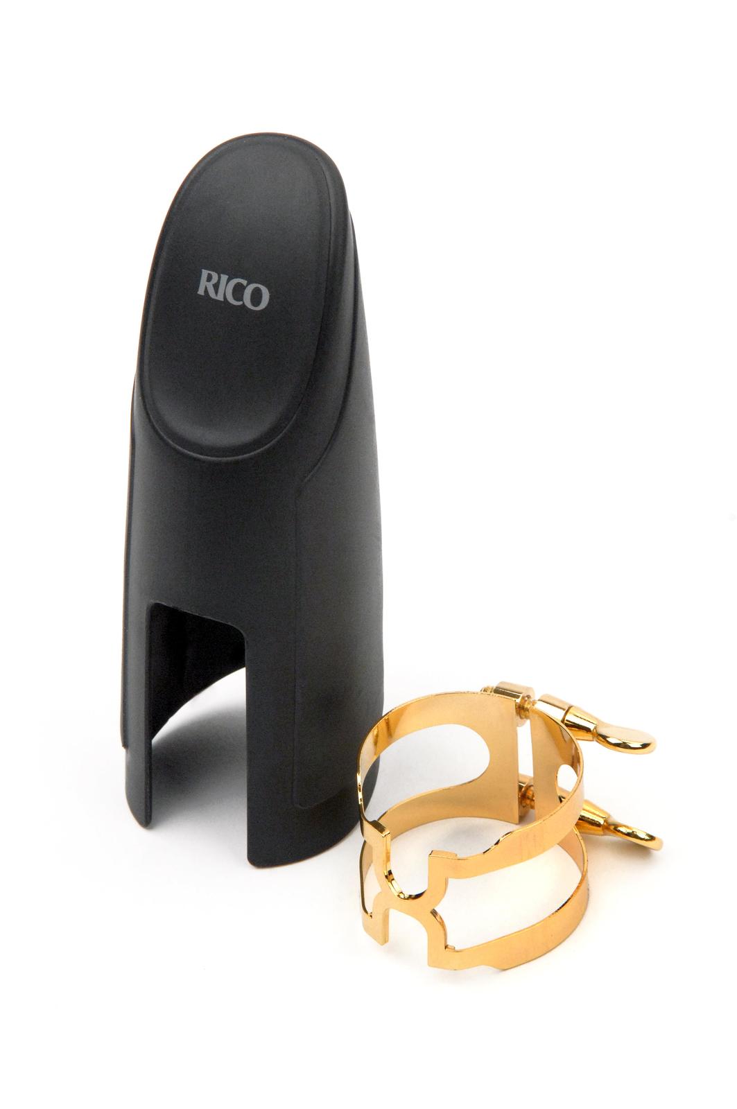 H-Ligature & Cap, Baritone Sax for Selmer-style Mouthpieces, Gold-plated