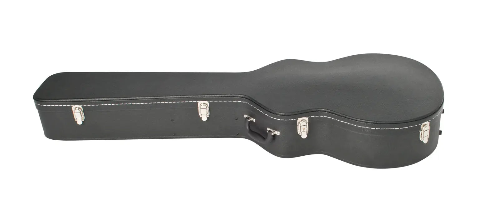 V-Case HC1019 Acoustic Bass Guitar Case - Black Vinyl with Plush Interior and Lock