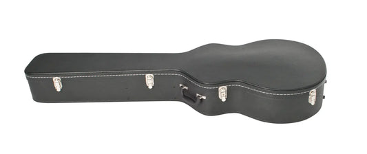 V-Case HC1019 Acoustic Bass Guitar Case - Black Vinyl with Plush Interior and Lock