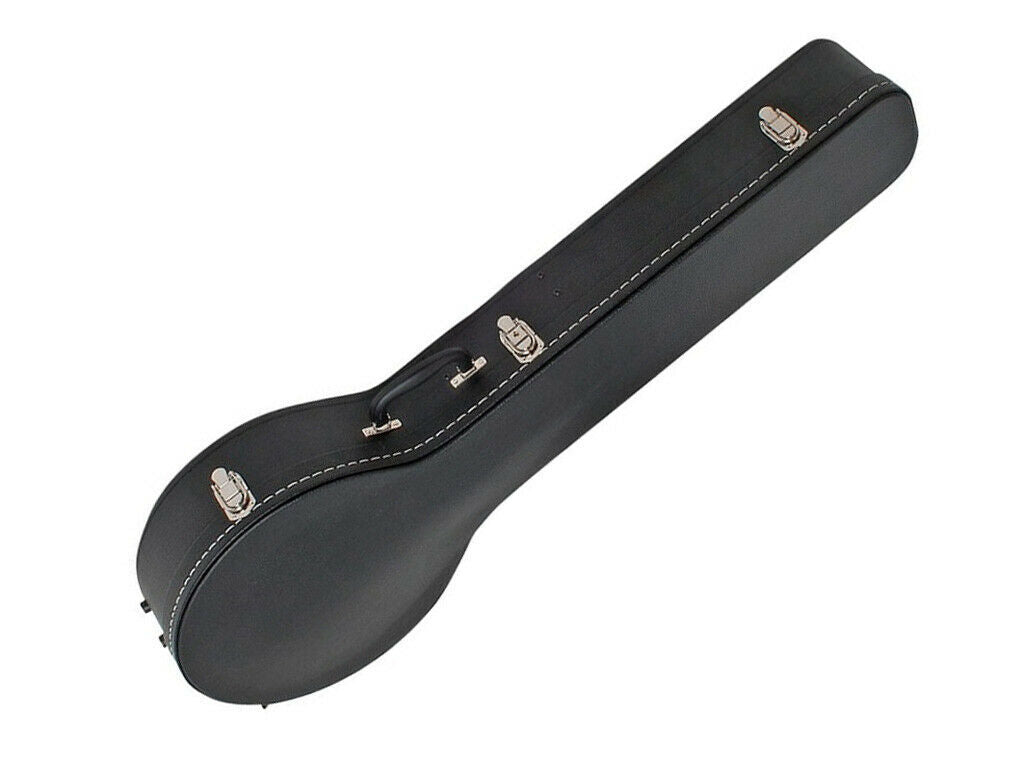 V-Case Open Back Banjo Case Shaped Plywood Interior Foam Padding