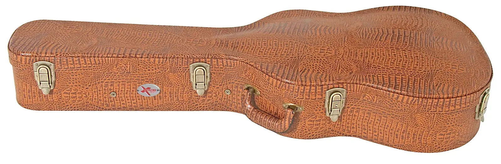 Xtreme HC3001 Classical Guitar Case Arched Top Brown Croc Vinyl