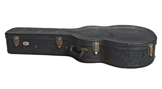 Xtreme Jumbo Acoustic Guitar Hardcase (Black Croc Vinyl finish)