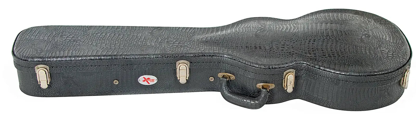 Xtreme HC3007 Electric Guitar Case for Les Paul - Black Croc Vinyl