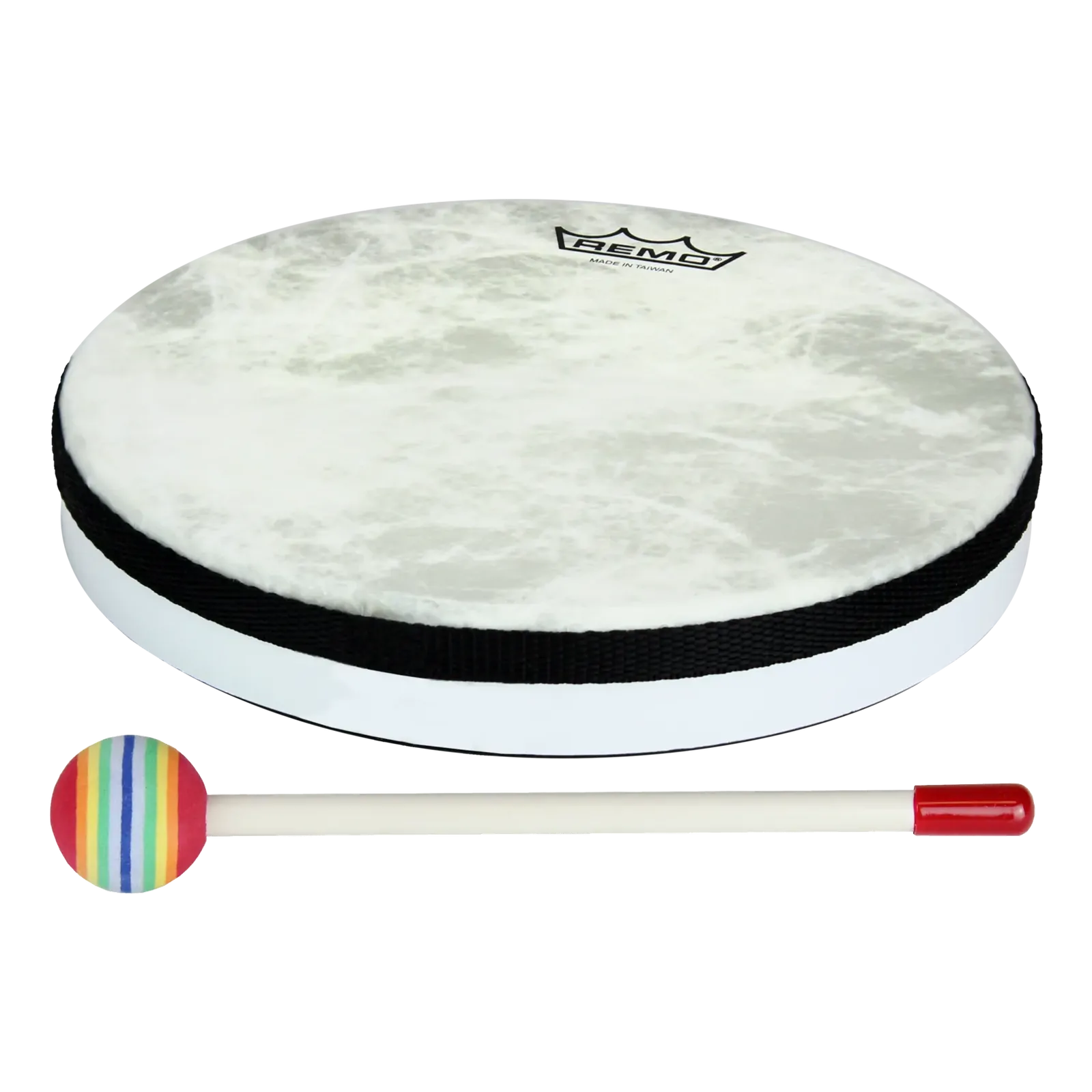 Remo Lynn Kleiner 8 Inch Hand Drum with Fiberskyn Head and Mallet