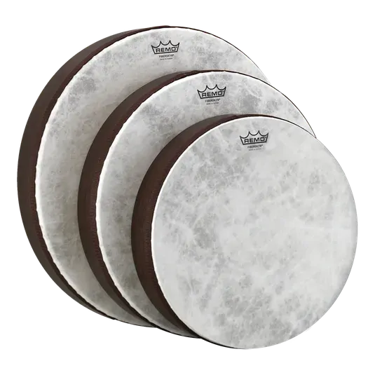 Remo Frame Drum Set 10/12/14 Inch, Medium 3-Piece Fiberskyn