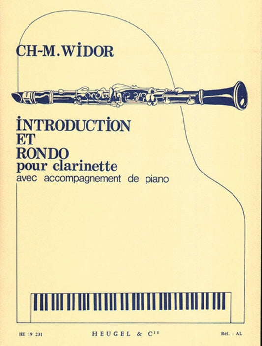 Widor - Introduction Et Rondo Clarinet/Piano (Softcover Book)