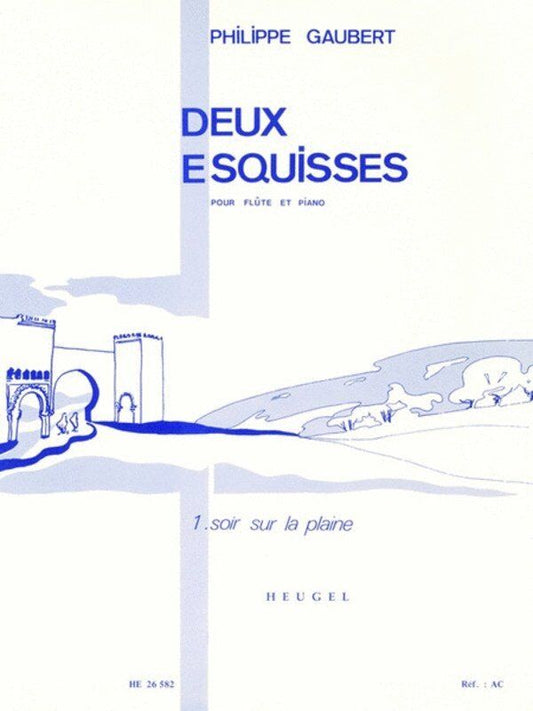 Gaubert - Two Sketches No 1 Night on the Plain for Flute and Piano