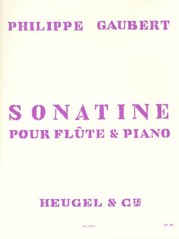 Gaubert - Sonatina for Flute and Piano, Heugel & Cie, 1 Page