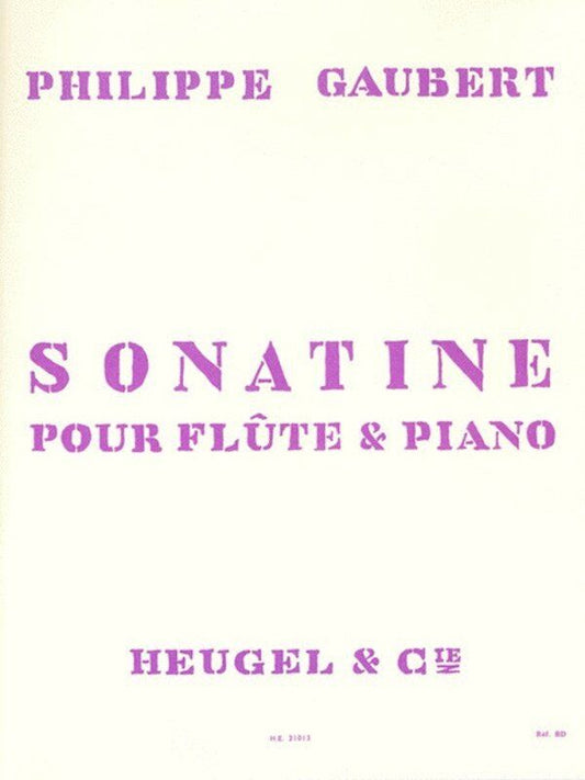 Gaubert - Sonatina for Flute and Piano, Heugel & Cie, 1 Page