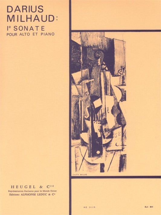 Milhaud - Sonata No 1 Op 240 Viola/Piano (Softcover Book)