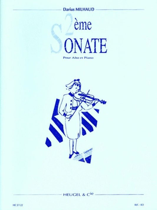 Milhaud - Sonata No 2 Viola/Piano (Softcover Book)