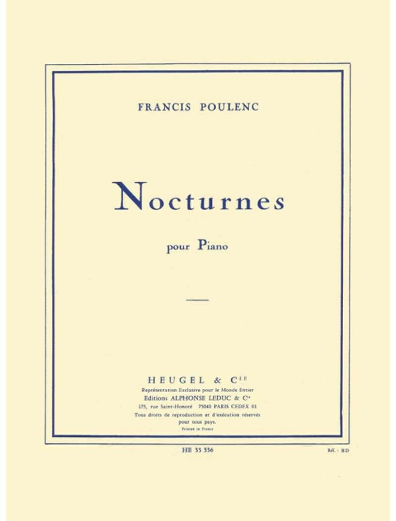 Poulenc Nocturnes for Piano - Piano Solo Edition by Heugel & Cie
