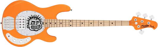Sterling By Music Man Mike Herrera Signature StingRay Electric Bass Guitar - Orange Creamsicle
