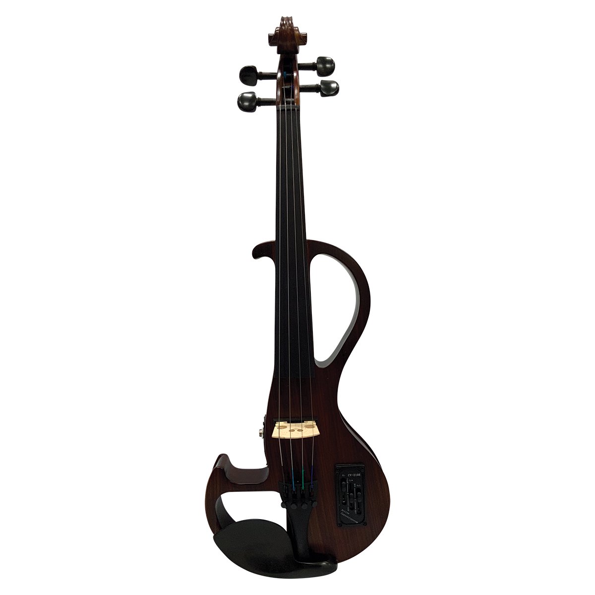 Hidersine HEV3 4/4 Zebrawood Electric Violin Outfit with Bow and Case — view 2