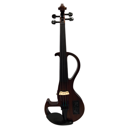 Hidersine HEV3 4/4 Zebrawood Electric Violin Outfit with Bow and Case — view 2
