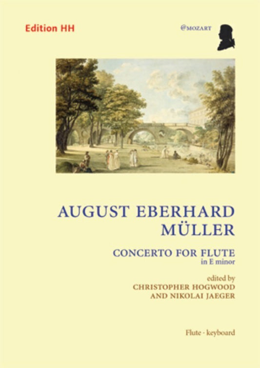 Mueller - Concerto E Minor Op 19 Flute/Piano (Softcover Book)