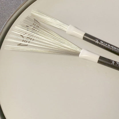 Headhunters Billy Gladstone Double-Ended Hybrid Drum Brushes - 1 Pair with Vintage and Heavy Weight Wire — view 4