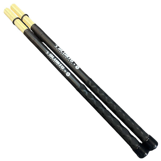 Headhunters Blunts Multi-Rod Performance Bundle (1 Pair) - Drum Rods with Birch Core and Bamboo Slats, Adjustable Grip