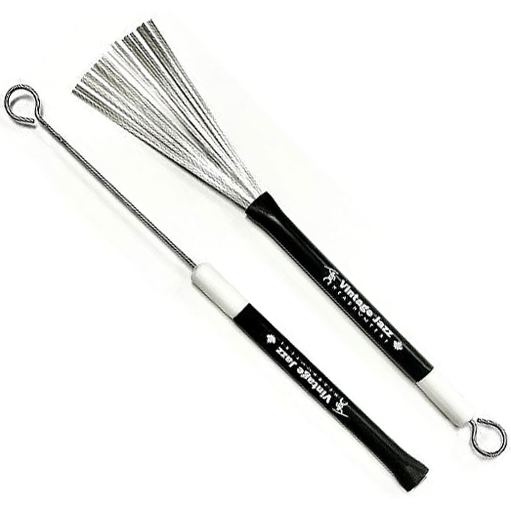 Headhunters Vintage Jazz Fully Retractable Wire Drum Brushes - 1 Pair — view 2