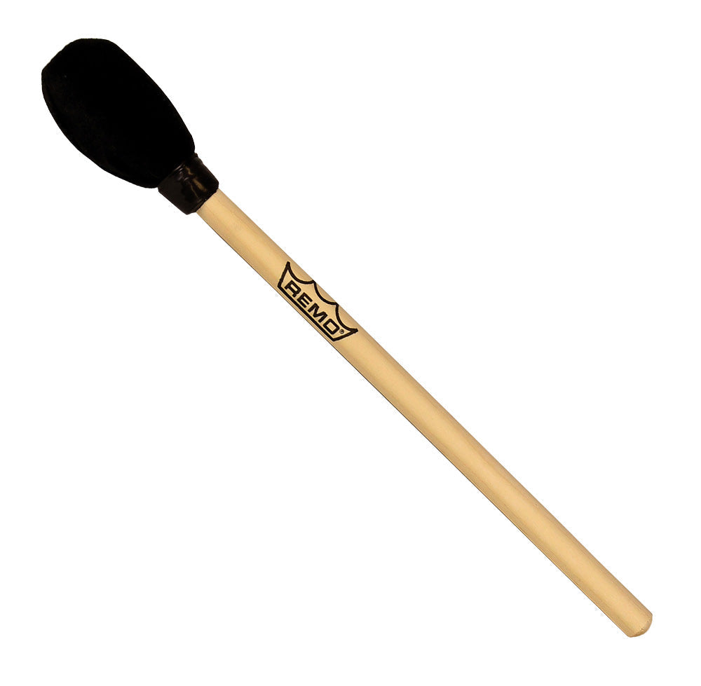 Remo Soft Cover Wood Mallet with Maple Handle 5/8" x 12" Foam Head Black Cover