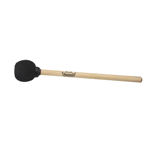 Remo 14 Inch Bass Drum Mallet with Felt Head and Wood Handle