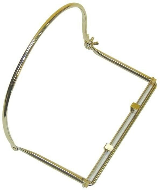 CPK Harmonica Holder Nickel Plated Frame, FIts Most Harp Sizes Mouth Organ