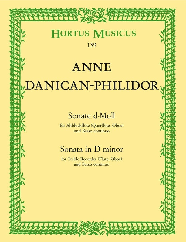 Sonata D Min Tre Or Flute Or Ob/Piano Book